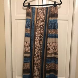 Multicolor strapless dress
